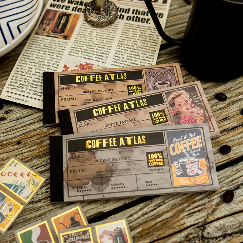 

Dimi 20 листов/упаковка, бумажная бумага в стиле ретро с бронзовым штампом