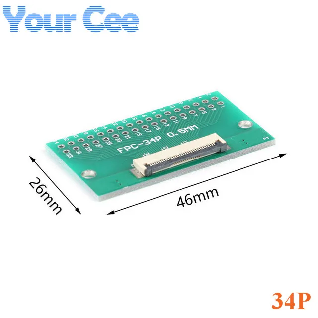Sourcing Map FFC FPC 20 Pin 0.5mm 1mm Passo A DIP 2.0mm PCB