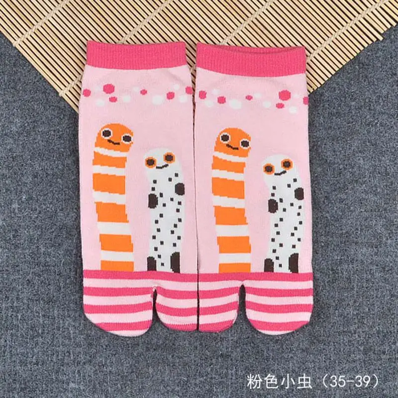 Pattern 6 (35-39) 1 пара, женские, мужские, японские, ниндзя, разноцветные, с разрезом, сандалии, средние, короткие, гэта, кимоно, Вьетнамки, носки, смесь хлопка, ZXY9856 - Цвет: Pattern 6 (35-39)