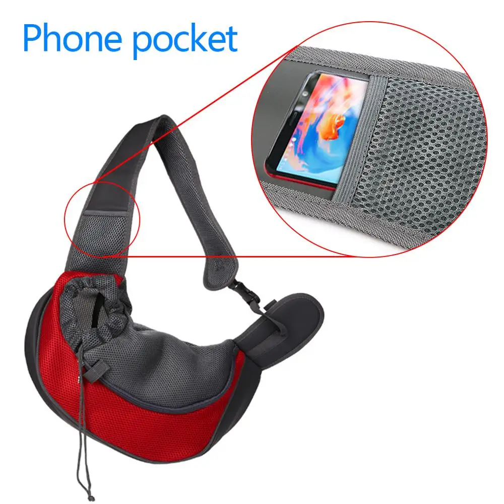 Рюкзак слинг для домашних питомцев уличная дорожная Сумочка щенков Сетчатая