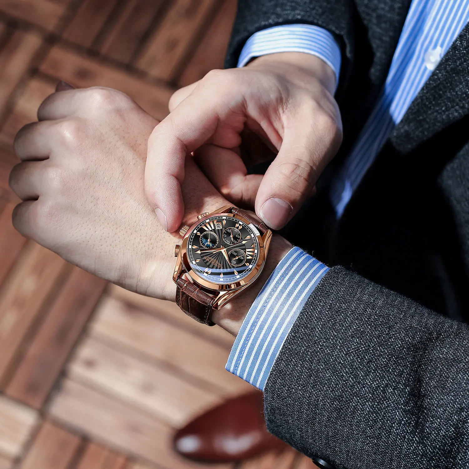 POEDAGAR Men Watch Top Luxury Brand Sport Watches Mens Fashion Full Steel Quartz Wristwatch Date Male Clock Relogio Masculino