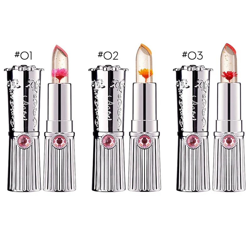 Warm Color Change Jelly Lipstick Waterproof Non-stick Cup Lasting Non-fading Moisturizing Dry Flower Lipstick