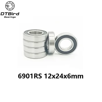 

Free Shipping 6901-2rs Hybrid Ceramic Si3n4 61901 Ceramic Bearing 12*24*6mm