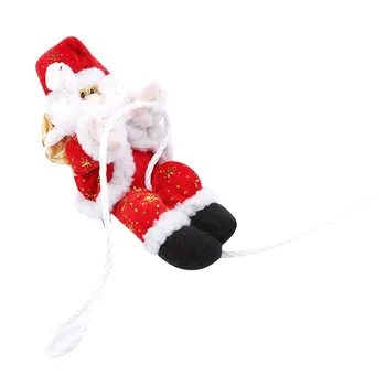 

Cute Santa Claus Pendants Climb Rope Elderly Hanging Doll Home Christmas Party Xmas Tree Ornaments Gifts Decorations 22 /30cm