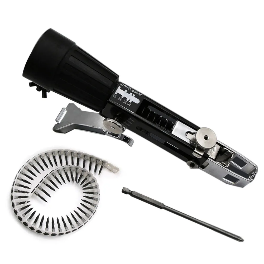 

Convenient Practical Drill Chain Nail Electric Black Stainless Steel Accessories Power Tools Adapter Screw Woodworking Automatic