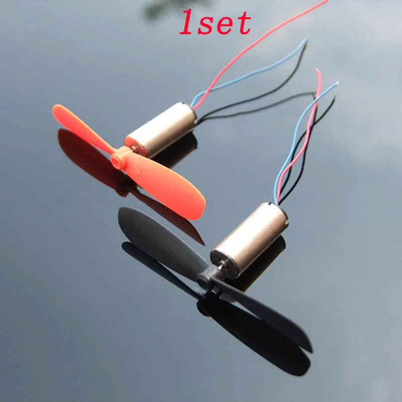 

1set RC Airplane Power Engine Replacement 716 Coreless Motor 45mm Propeller Strong Magnet High-speed Motors DC 3.7V 55000RPM