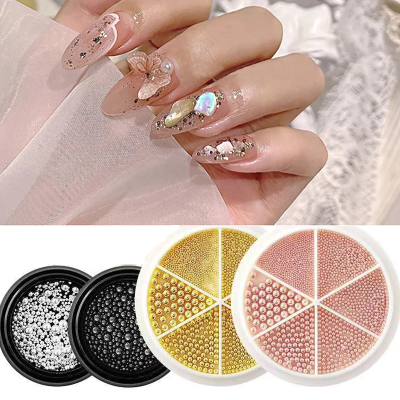 

3D Nail Beads IN Wheel 0.8-3mm Nail Art Mini Beads Silver/Gold/Rose Gold Decoration Tiny Balls 0.8mm,1mm,1.2mm,1.5mm,2mm,3mm Mix