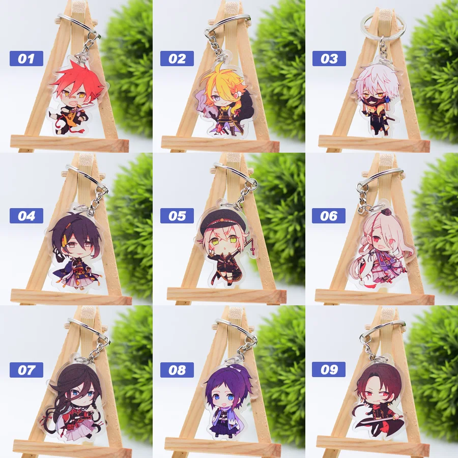 Group 13 Брелок с героями мультфильмов Demon Slayer/My Hero Academy, брелок для ключей с аниме, сказочный хвост/брелок с огненной силой - Цвет: Group 13