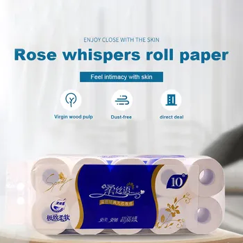 

10 rolls/lot 3 lay Toilet Paper Home Kitchen Toilet Tissue for Toilet Bathroom Bath Paper Kitchen Roll Paper Kitchen Roll Paper