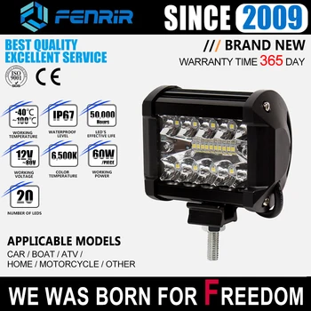 

Car Led Bar Offroad Accessories Work Light 12V Fog Off Road 4x4 ATV Motorcycle Car for UAZ Jeep Cherokee Xj Wrangler Yj Jk Tj