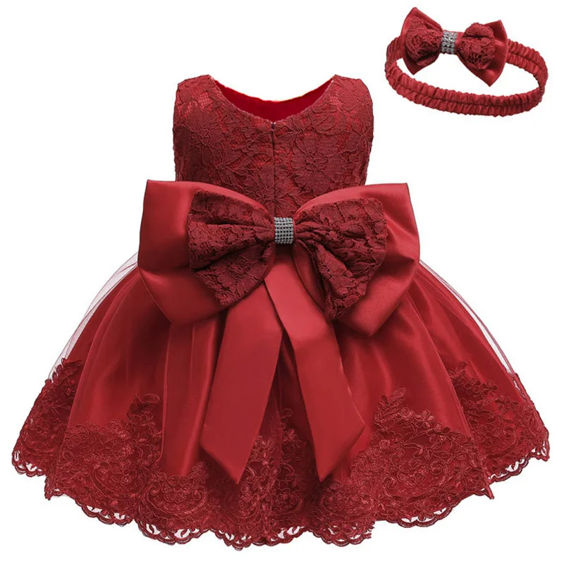 Свадебное платье с цветочным узором для девочек; детское вечернее платье принцессы; Детские платья для девочек; Карнавальный костюм для детей 8, 10, 12 лет - Цвет: Red