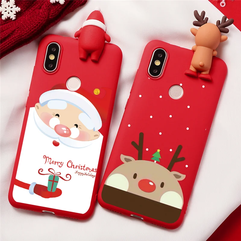

Happy New Year For Xiaomi Mi A1 A2 Lite 5X 6X CC9 CC9e 8 Lite 9 SE A3 Santa Claus For Redmi Note 7 5 6 Pro S2 7S Christmas Case