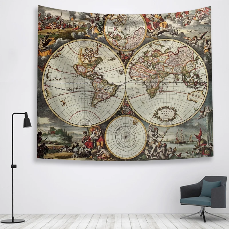 13 Карта стены Ttapestry висячие украшения богемный пляжный коврик фермерский дом Декор общежития МАНДАЛА ГОБЕЛЕН колдовство хиппи - Цвет: 13