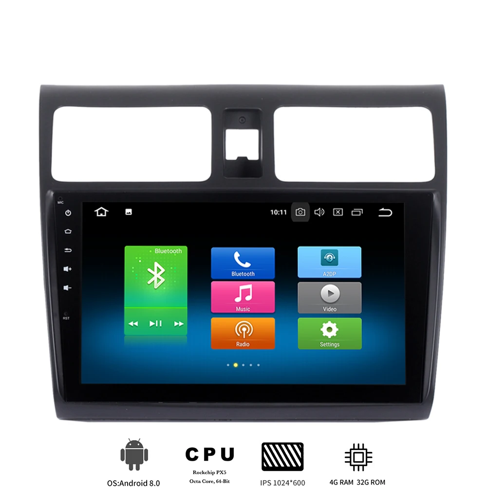 102Android10CarRadioForSuzukiSwift20052010HeadUnitStereo