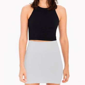 

Korean Style Black Gray Elastic Waist Super Mini Skirt Sexy Women High Waist Short Skirt Office Party Pencil Skirts