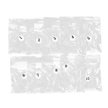 

500pcs Clear Nail Art False Nail Tips Full Cover False Nails French Style Artificial Fake Acrylic Nail Tool 10 Size