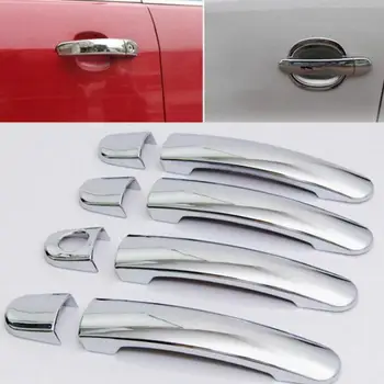 

For Skoda Roomster Chrome Door Handle Covers Trim Set of 2Pcs Praktika 2006-2015 5J Car Accessories Car Styling 2007 2008 2013