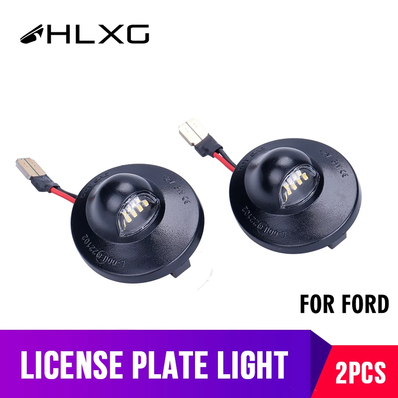 

DRL LED Car License Plate Light for Ford F-150 Raptor 1990-2014 Licence Plate Light Number Rear Lamp Daytime Running Lights 12V