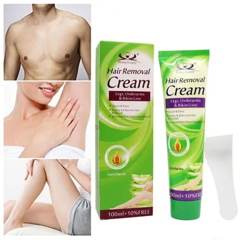 

Painless Hair Removal Cream Remove Permanent Hair Depilatory Cream Smooth Skin Body Paste Hair Removal Natural New G904