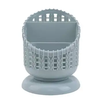 

Woven Hollow Plastic Pen Holder Desktop Storage Box Simple Multifunction Stationery FKU66
