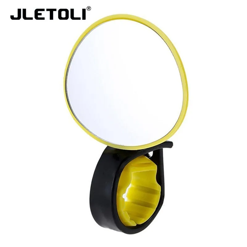 yellow JLETOLI универсальное регулируемое поворотное на 360 градусов Велосипедное Зеркало Заднего Вида Велосипедное безопасное зеркало заднего вида для велосипеда аксессуары - Цвет: yellow