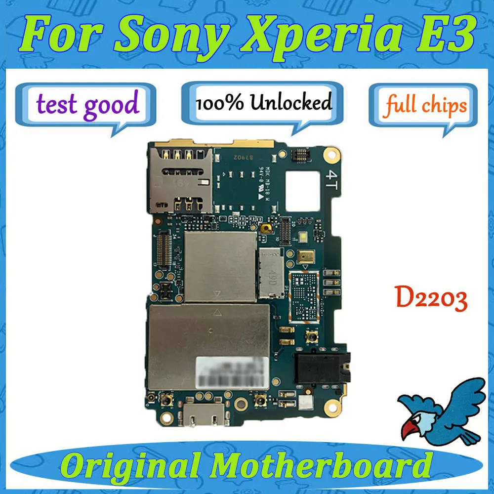 Для sony Ericsson E3 D2203 полная Заводская разблокировка материнская плата с чипами Система android материнская плата