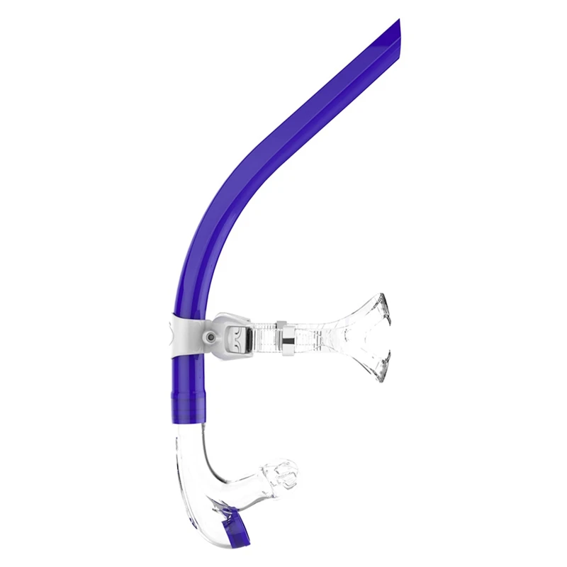 Синий Профессиональная трубка для ныряния влажная дыхательная трубка, центральное крепление, силиконовый мундштук, односторонние клапаны, регулируемая трубка для ныряния ing gear - Цвет: Синий