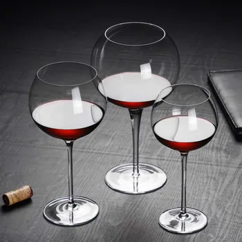 

High-Quality 190-700ml Goblet Creative Burgundy Wine Tasting Cup Champagne Round Belly Design Aroma Wine Bar Winery Drinkware