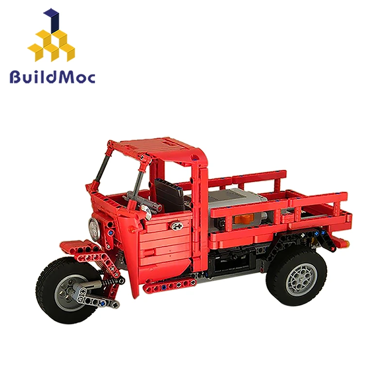 Buildmoc Trucking Particles Accessory Motorcycle Tricycle Cartoon Car Brick  Set Building Block Kid Toy City Kit|Blocks| - AliExpress