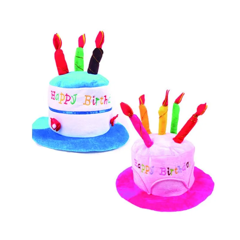 

Halloween Christmas decoration adult kids Birthday Caps Hat with Cake Candles festival Birthday Party Costume Headwear