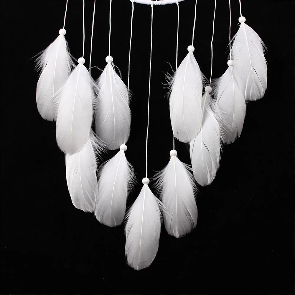 Black White Dream catcher Dreamcatcher Handmade Feathers dream catchers Wall Hanging Home Room decoration #W0
