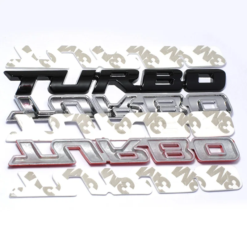 Металлическая 3D Автомобильная наклейка с эмблемой турбо для Ford Focus ST RS Fiesta Mondeo Tuga