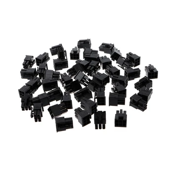 

50 Pcs 4.2mm 6P 6 Pin Male Power Connector For PC Computer PCI-E Plastic Shell T8WE