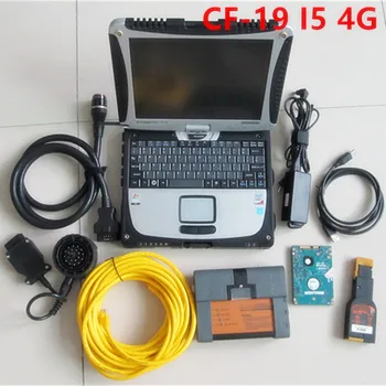 

icom a2 for bmw scanner 3 IN 1 diagnostic programming tool with CF-19 laptop software 500gb hdd ista d p ready to use