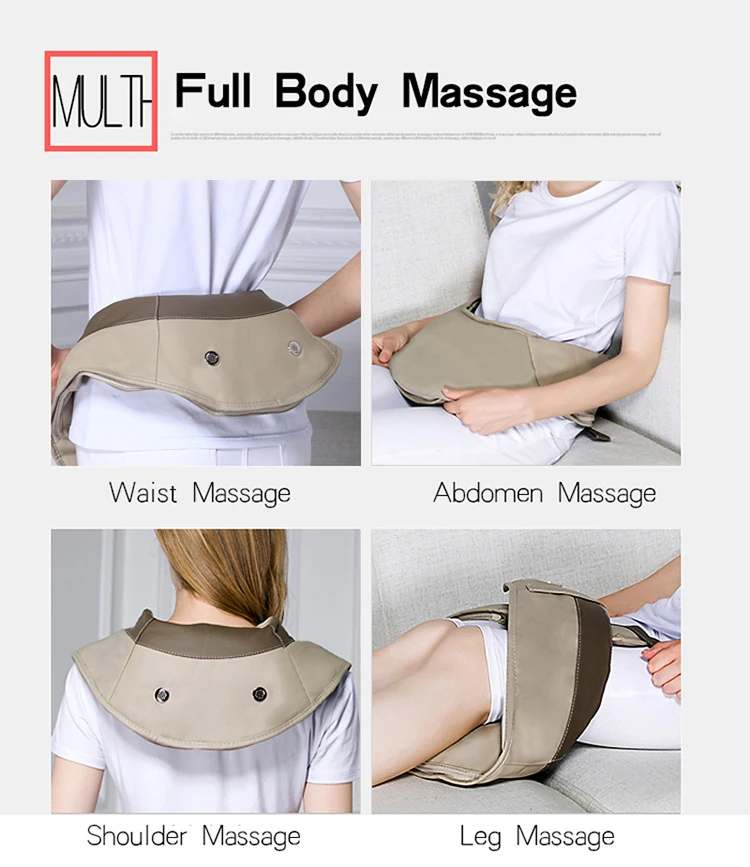 HUIFAN Электрический плечевой ремень для массажа шиацу массажер для спины средства для облегчения боли в шее для поясницы