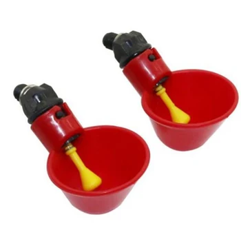 

Automatic Chicken Drinker Cups Plastic Poultry Water Drinking Bowl ABS