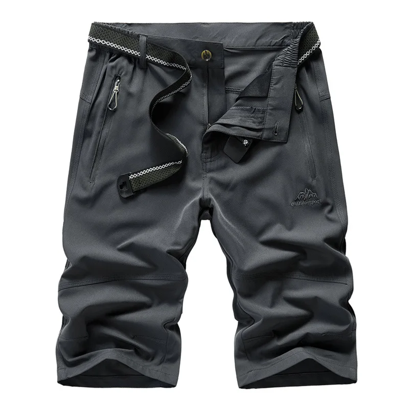 

Batch Outdoor Shorts Men's Summer Casual Sports Capri Pants Military Breathable Elasticity Quick Drying Pants Printed Logo