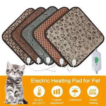

20W Pet Dog Cat Winter Warm Electric Heated Pad Mat Carpet Animals Pet Plush Bed Blanket Heater Carpet Heating Waterproof Pad