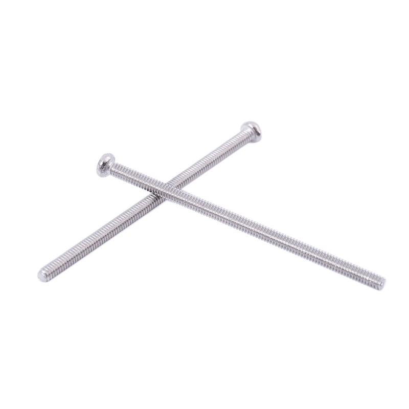

Hot Sale 60 x Silver Tone M2 * 40mm 304 Stainless Steel Round Head Screws Bolt