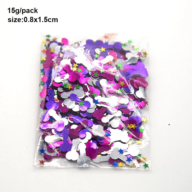Plastic Bachelorette Party Pennis Confetti Bridal Shower Party Table Confetti Bachelor Hen decorations 15g/pack