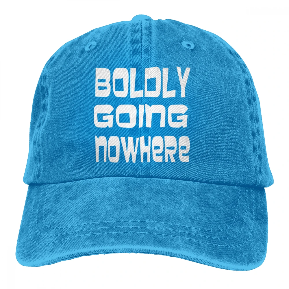 Boltly Going Nowhere Casquette черные унисекс Мужские Женские джинсовые бейсболка с ремешком кепки регулируемые Гольф папа шляпа