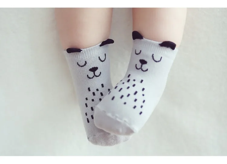 Infant Newborns Summer Thin Section Pure Cotton 0-1-Year-Old Baby Floor Socks Anti-slip Foot Sock Socks 6-12 Month Short