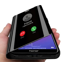 Зеркальный флип-чехол для honor 7a, чехол s для huawei honor 7a 7c pro, чехол-подставка для honor 7a, honor 7c pro, honor 7, apro, honor 7, cpro, чехол