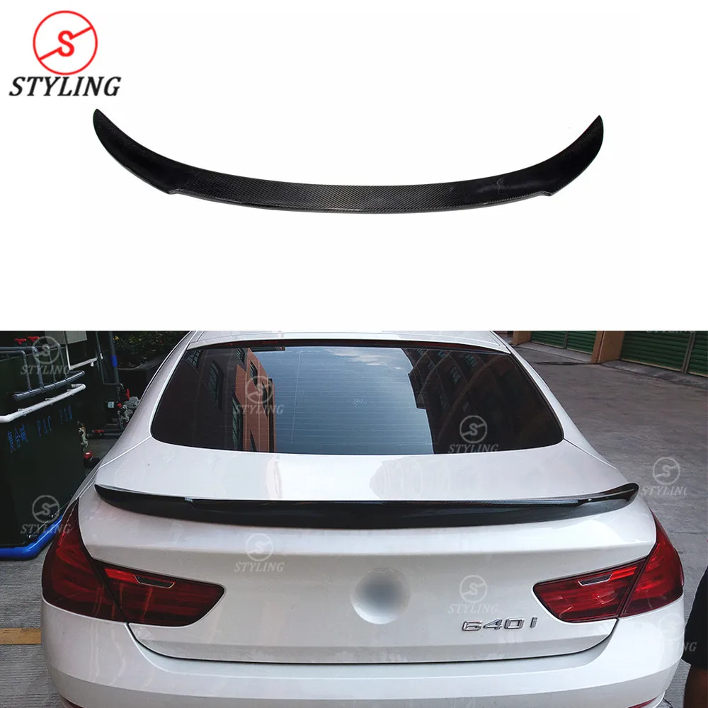 F06 Carbon Fiber Spoiler V Style For Bmw Gran Coupe 6 Series Carbon