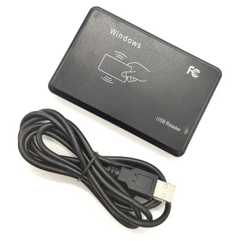 

125KHz RFID Reader 13.56MHz Reader USB Port Smart Card Reader Contactless Sensitivity RFID Tag Key Fob Smart Card