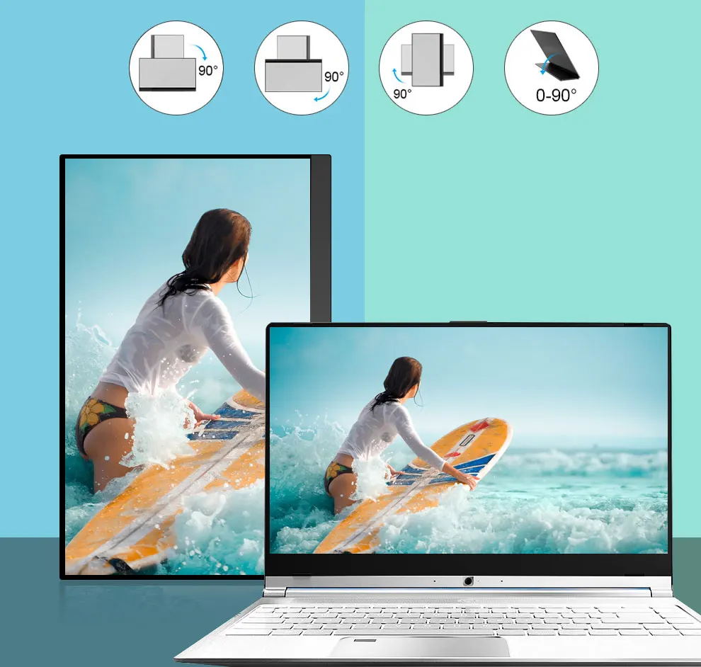 2020 Новейшая 4K Портативный монитор с сенсорным экраном тяжести Сенсор