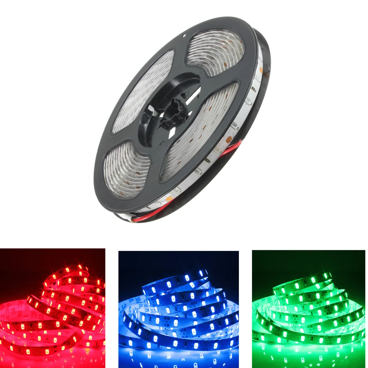 buy 5M LED Strip 12V Brightness Waterproof Light Red Blue Green LED Lighting for Club Hotels Shopping Malls Performances Decoration