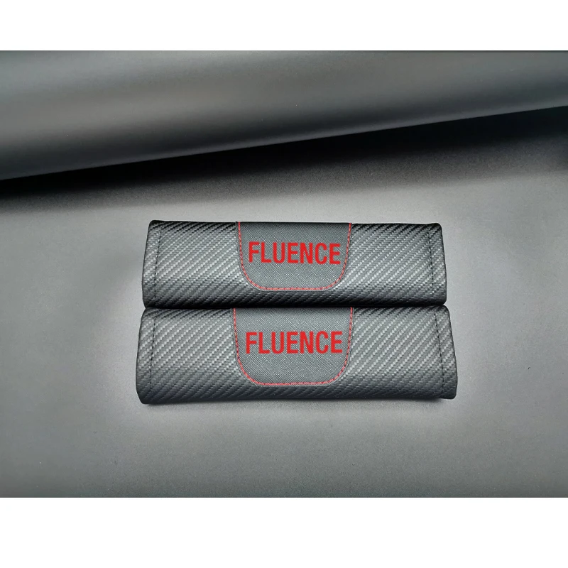 Для Renault Fluence 2 шт. модная карбоновая кожаная накладка для ремня безопасности автомобиля автомобильный ремень безопасности Наплечная накладка автомобильные аксессуары