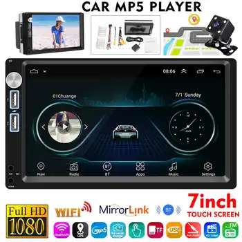 

7" HD 2 din Android 8.1 IOS Auto Car Multimedia Player Central Autoradio Touch Screen bluetooth Wifi Rear View Camera Parking