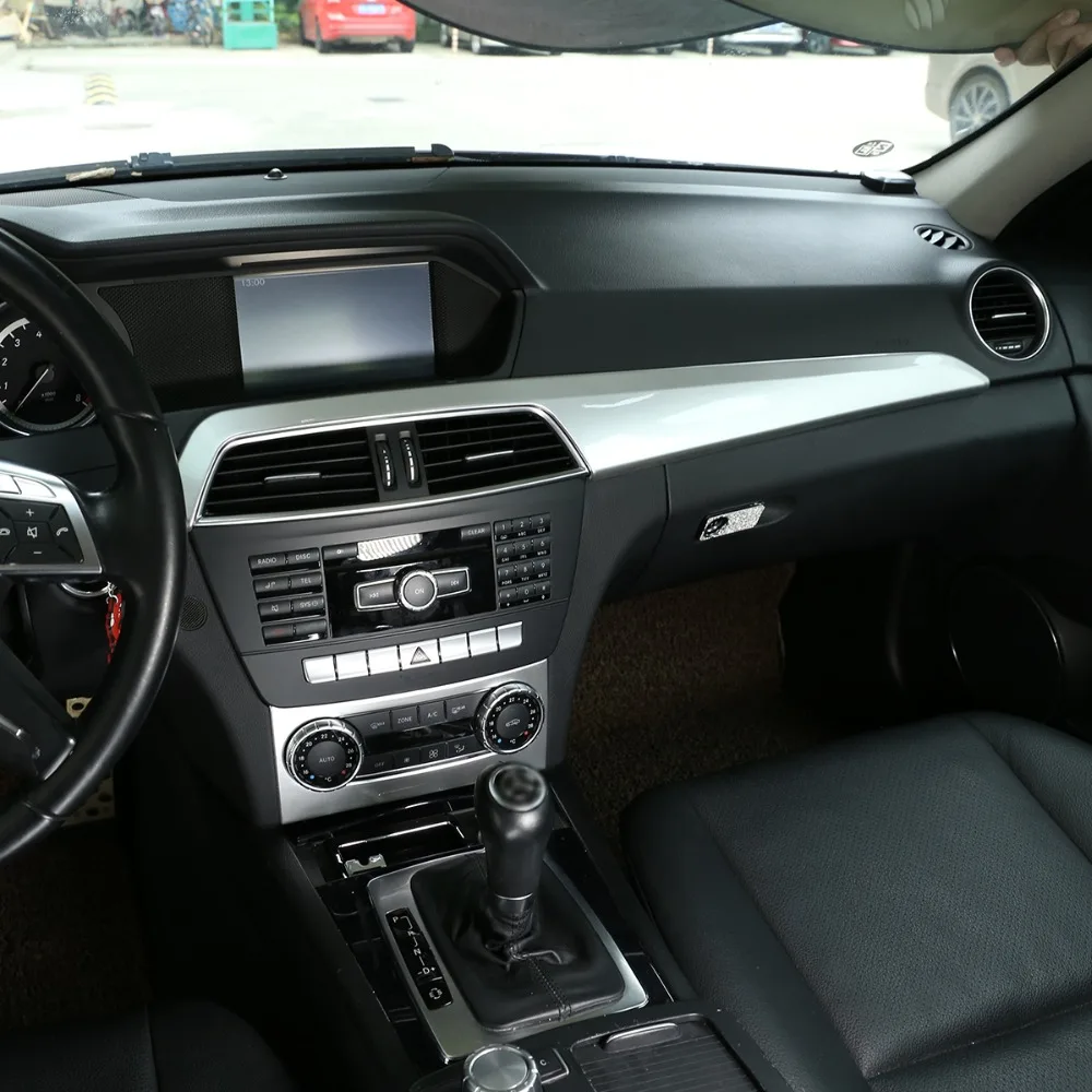 ABS Стиль автомобиля Центрального управления декоративный панельный инструмент панели декоративные панели для Mercedes Benz C Class W204 2010-2013 LHD